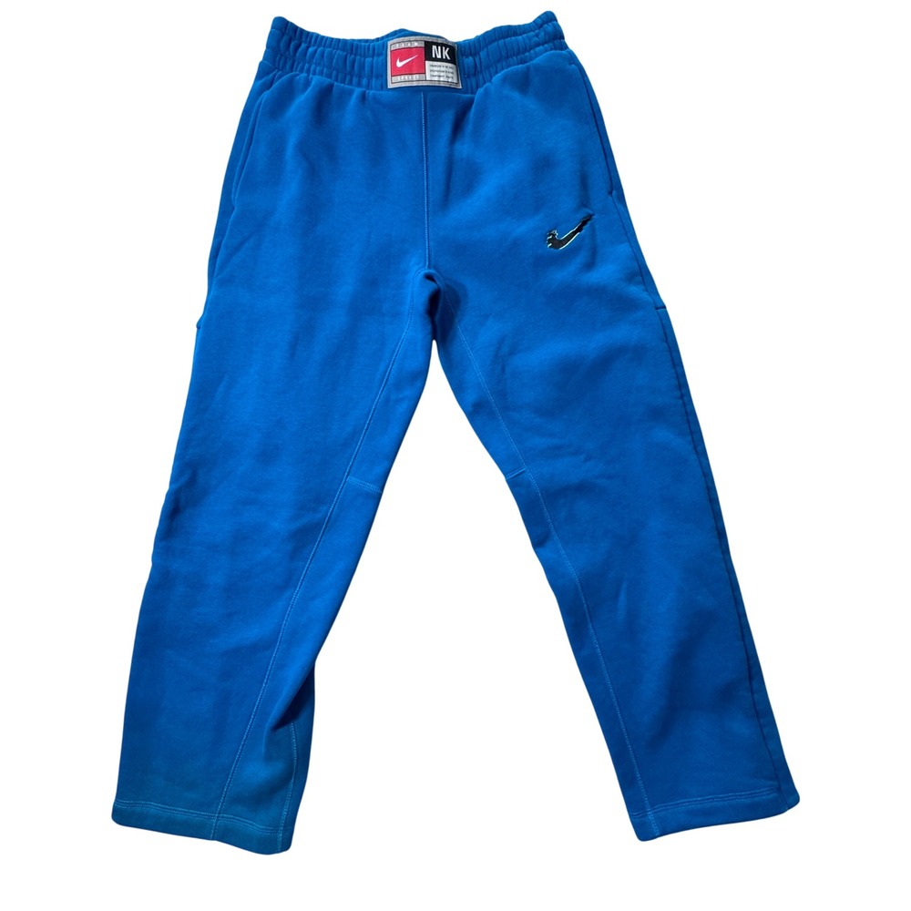 Nike NK Kids Sweatpants Medium Blue Fleece Team Sports Athleisure Streetwear